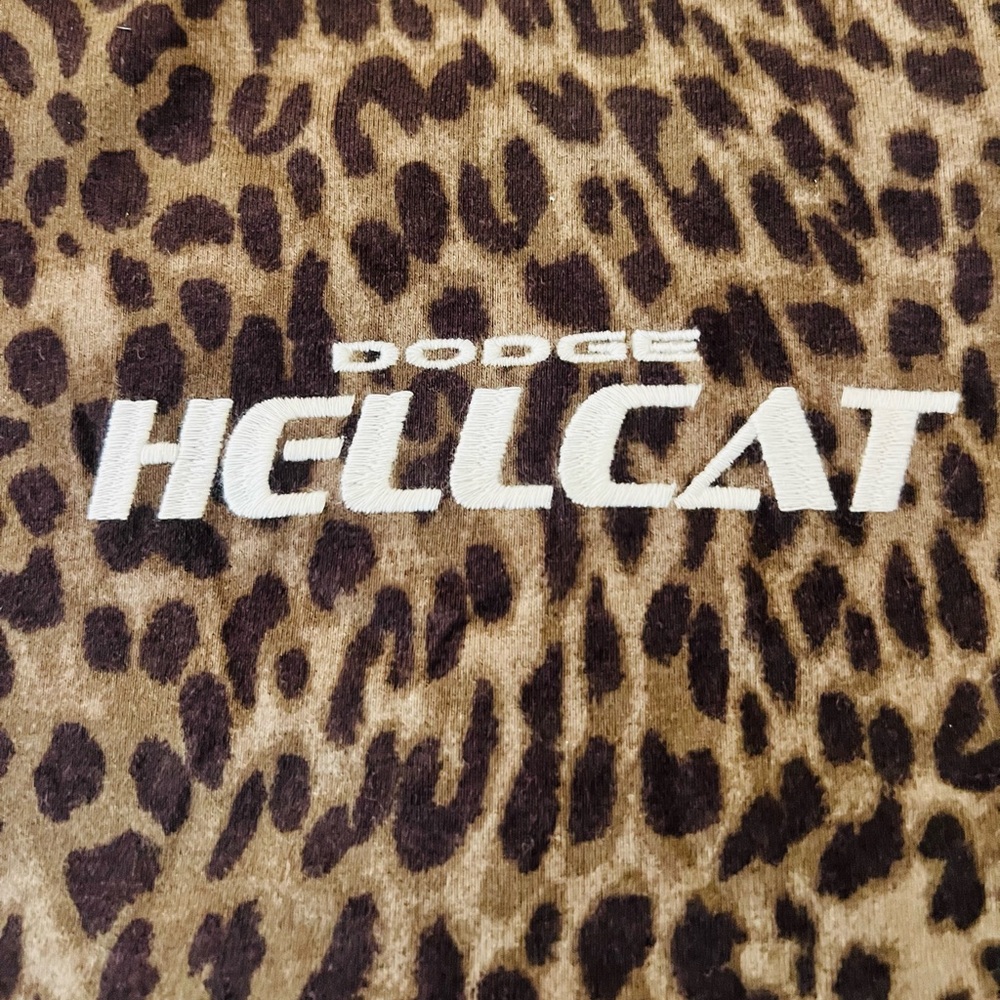 Leopard Dodge Hellcat T-shirt - Picture 2 of 4